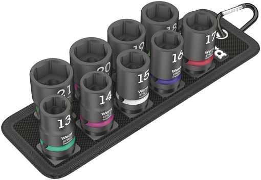 Фото 0 товара Belt C Impaktor 1 Набор головок торцевых ударных, 1/2, 10 пр., 13 / 14 / 15 / 16 / 17 / 18 / 19 / 20 / 21 x 38 мм