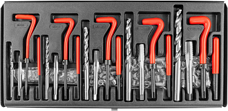 Набор для восстановления резьбы M5-M12, 131 предмет, THORVIK - фото 3