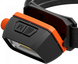 Фонарь светодиодный аккумуляторный, налобный с сенсором и световым пучком 300 Лм, Ombra - фото 3