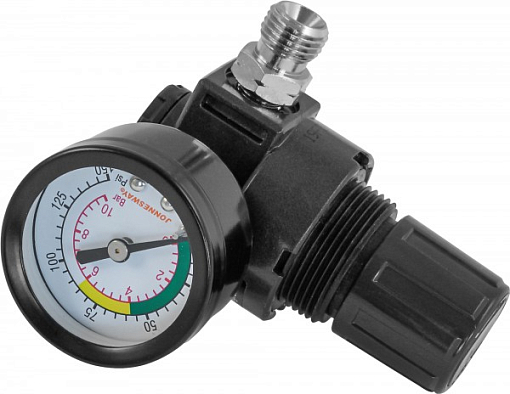 Фото 1 товара Регулятор воздуха с манометром для "Краскопульта" системы HVLP, Jonnesway