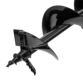 Шнек для грунта ER-150, диаметр 150 мм, длина 800 мм,соединение 20 мм, съемный нож Denzel - фото 3