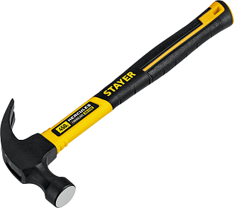 Молоток-гвоздодер с фиберглассовой рукояткой STAYER 450 г, Hercules 2026-450_z02 Professional - фото 3
