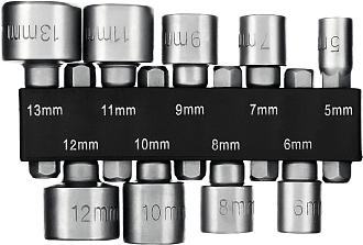 Набор бит с торцовыми головками STAYER 9 шт., 26089-H9 - фото 1