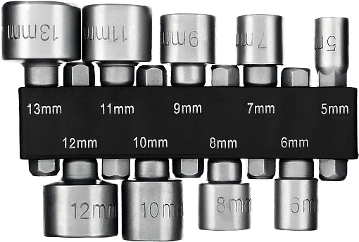 Фото 0 товара Набор бит с торцовыми головками STAYER 9 шт., 26089-H9