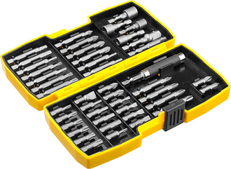 Набор бит, головок и адаптеров STAYER 44 предмета, в ударопрочном компактном боксе, 26135-H44 - фото 3