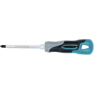 Отвертка PZ2 x 100 мм, S2, трехкомпонентная ручка Gross - фото 1