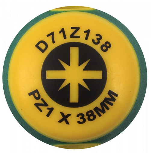 Фото 1 товара Отвертка стержневая POZIDRIV® ANTI-SLIP GRIP, PZ1x38, Jonnesway