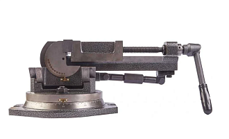 Тиски станочные 100 мм глобусные 3-осевые поворотные QW100 STV - фото 3