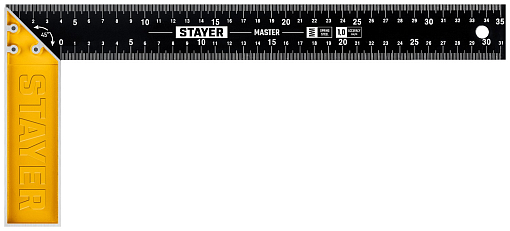 Фото 1 товара Угольник со стальным полотном STAYER 3430-35_z02 Master 350 мм, столярный