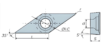 VCMT160408 LF6018S токарная пластина Deskar - фото 3