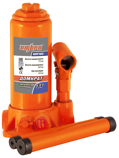 Фото 0 товара Домкрат гидравлический профессиональный 3 т., 180-350 мм, Ombra