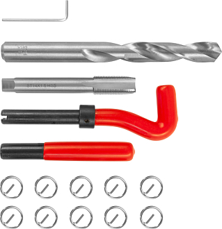 Набор для восстановления резьбы M14x1.5, 15 предметов, THORVIK - фото 1