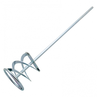 Миксер для красок и штукатурных смесей, 80 х 400 мм, оцинкованный, шестигранный хвостовик 8 мм Denzel - фото 1