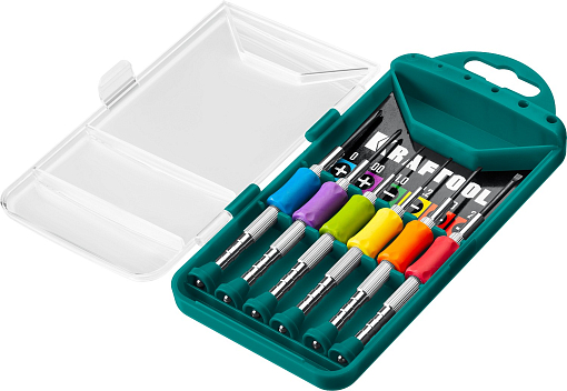 Фото 1 товара Набор часовых отверток для точных работ X-Precision 6 предметов, Kraftool